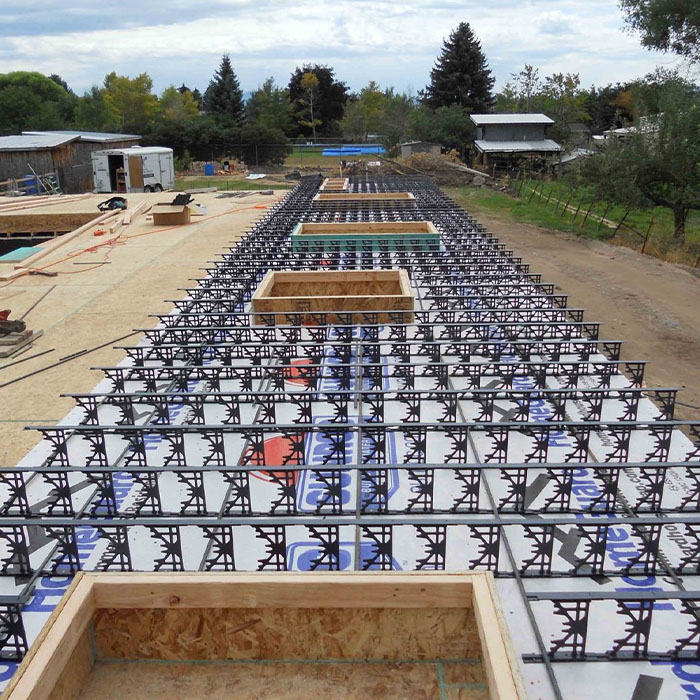 New concrete house under construction